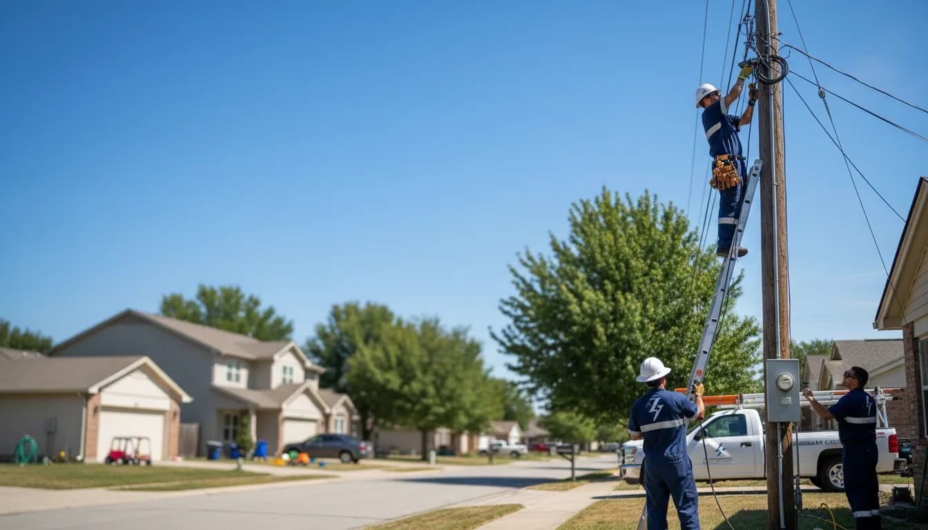 Residential electrician providing installation services in Twin Lake, MI